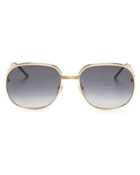 Casablanca Paris Sonnenbrille mit ovalem Gestell Gold