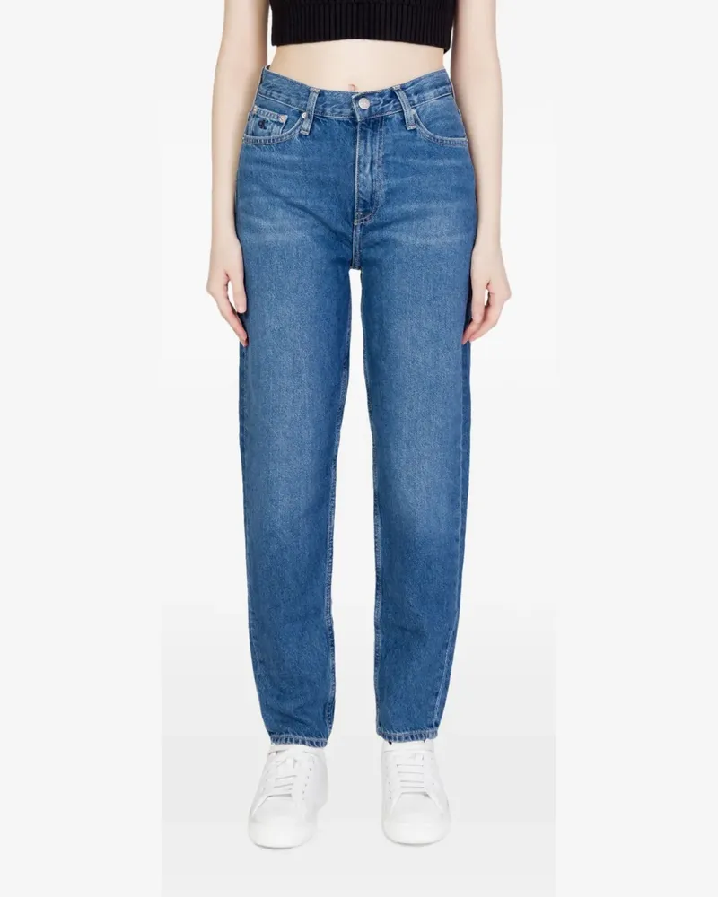 Calvin Klein mom-fit tapered-leg jeans - Blau Blau
