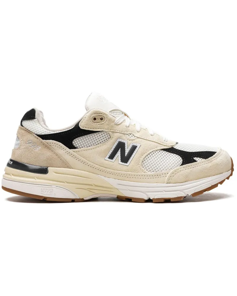 New Balance x Teddy Santis 993 Made in USA "Sea Salt Black" Sneakers - Nude Nude