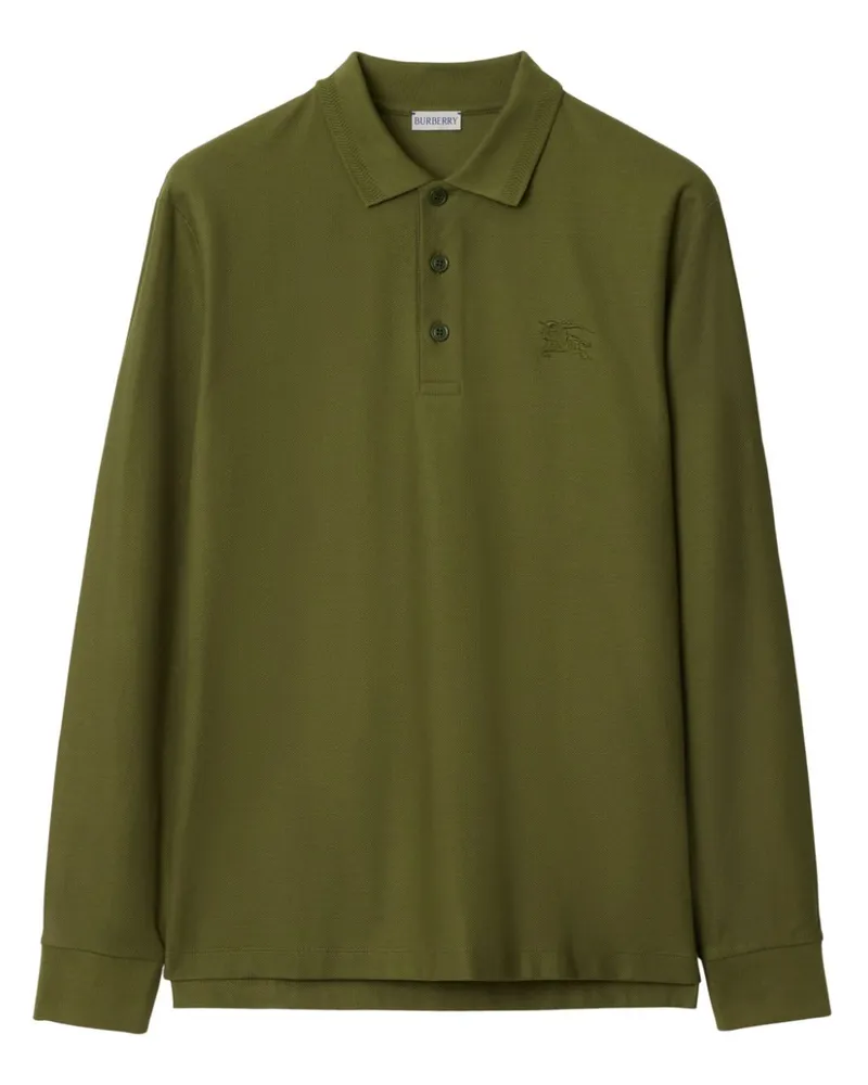 Burberry Poloshirt mit langen Ärmeln - Grün Grün