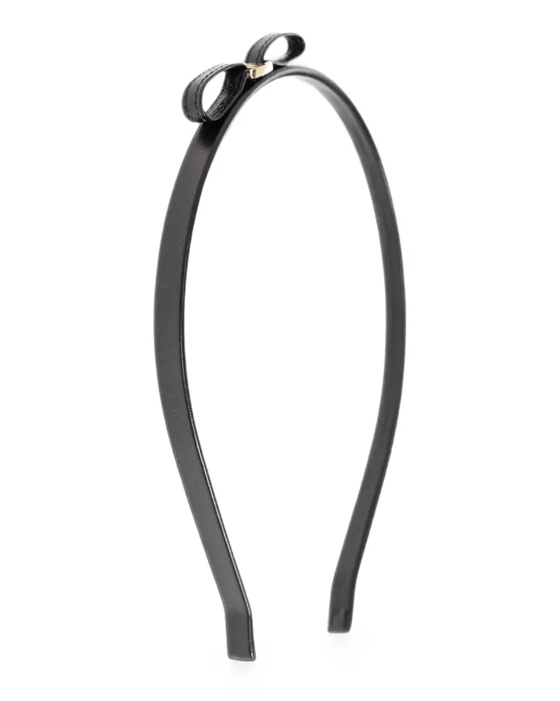 Ferragamo Haarreif mit Mini-Schleife - Schwarz Schwarz