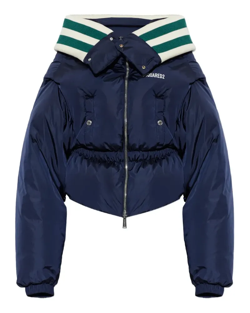 Dsquared2 skiers dropped collar down jacket - Blau Blau