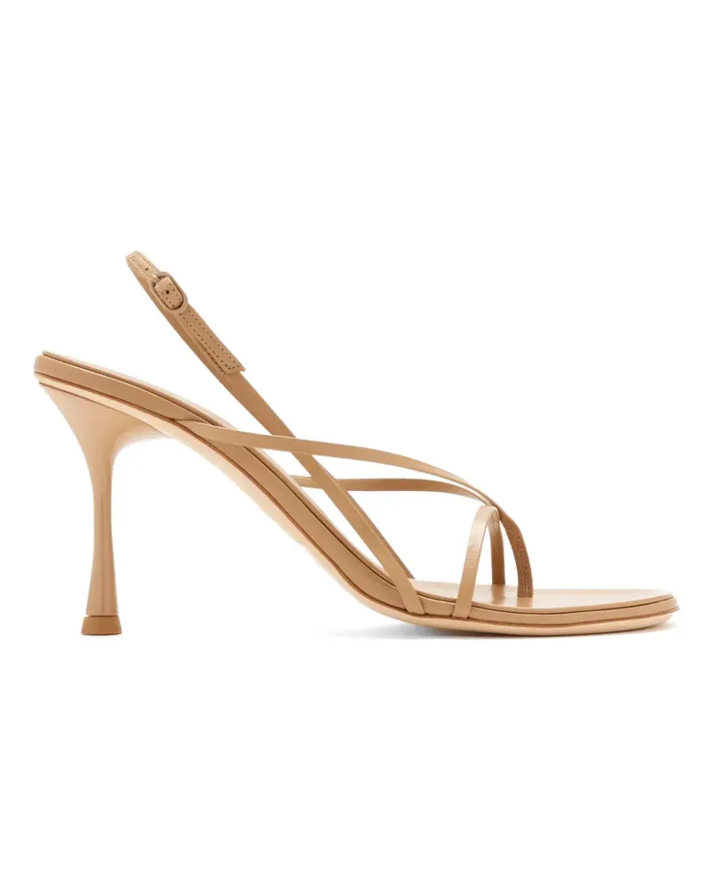 Studio Amelia Wishbone Sandalen mit Riemen 90mm - Nude Nude