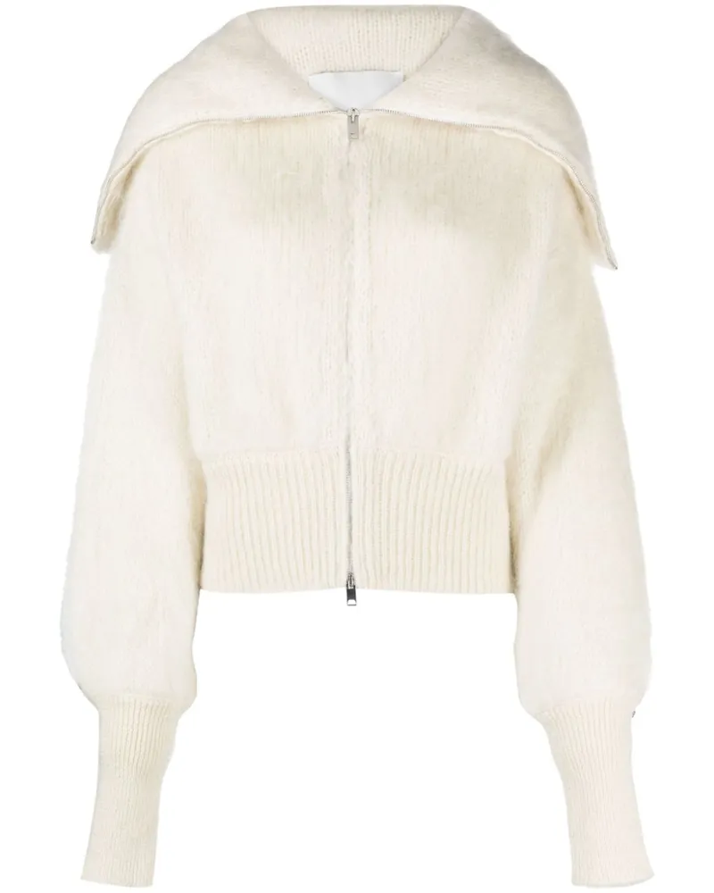 Sa Su Phi Cardigan mit Puffärmeln - Weiß Weiß