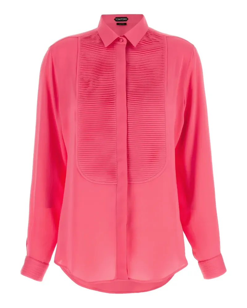 Tom Ford pleated silk shirt - Rosa Rosa