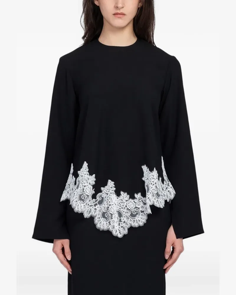 Beaufille Marni lace-trim blouse - Schwarz Schwarz