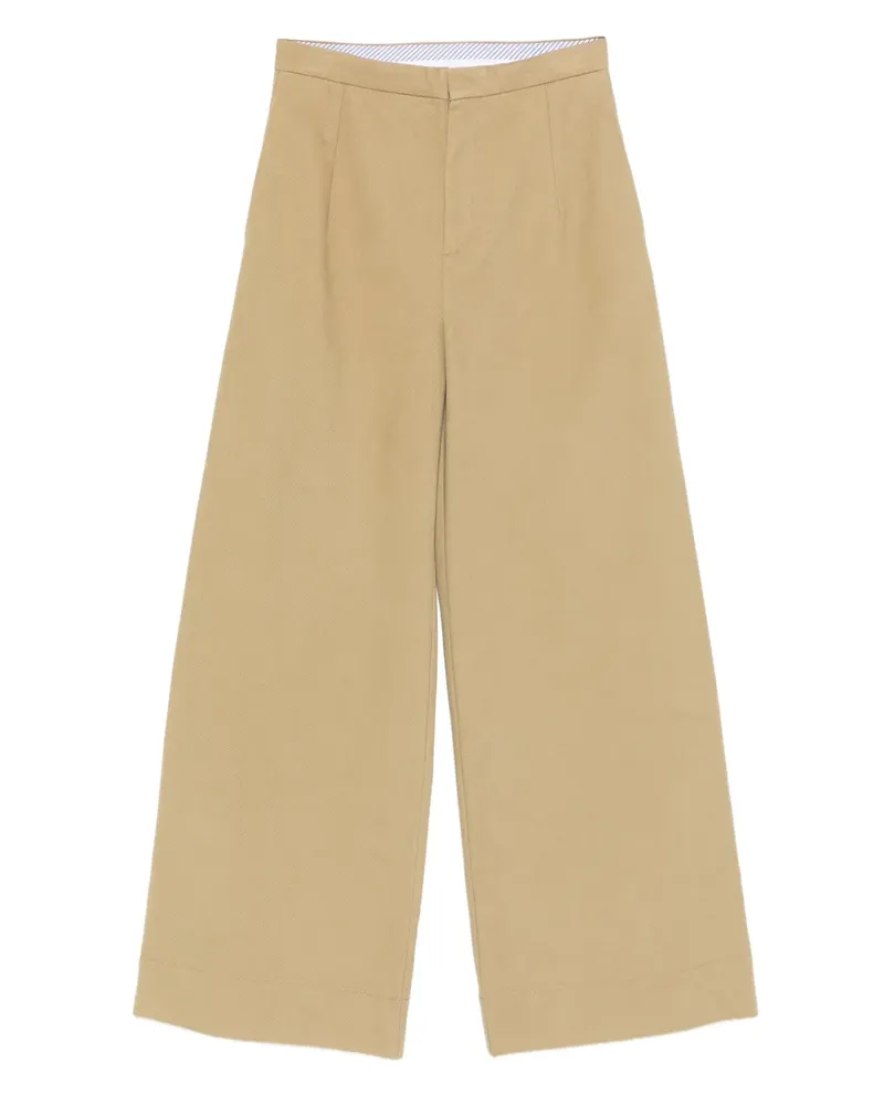 Jejia Weite Hose mit Falten - Nude Nude