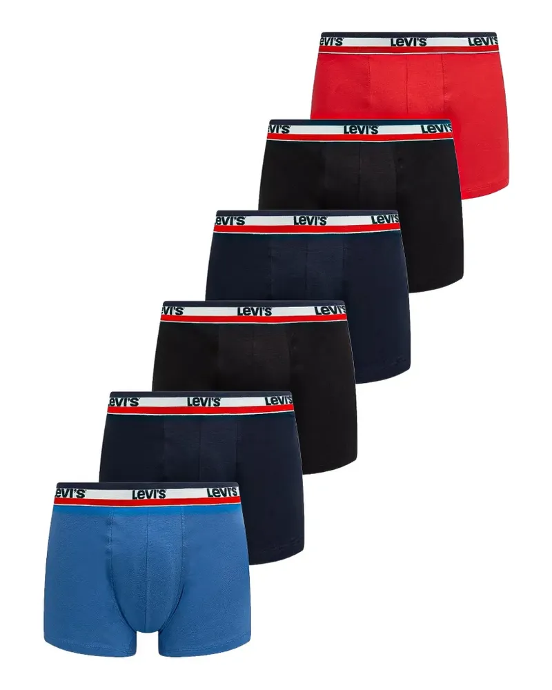Levi's Badehose mit Logo-Bund (6er-Set) - Blau Blau