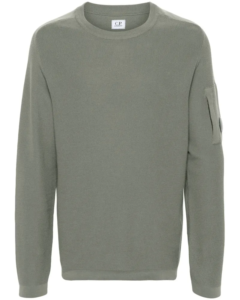 C.P. Company Pullover mit Linsen-Detail - Grün Grün