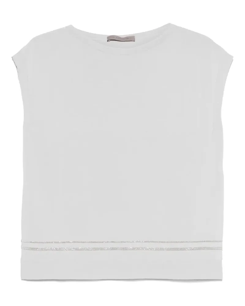 D.EXTERIOR Tanktop mit Kontrastdetail - Grau Grau
