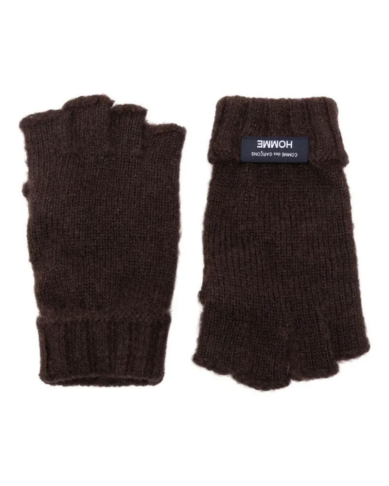 Comme des Garçons Stulpen mit Logo-Patch - Braun Braun