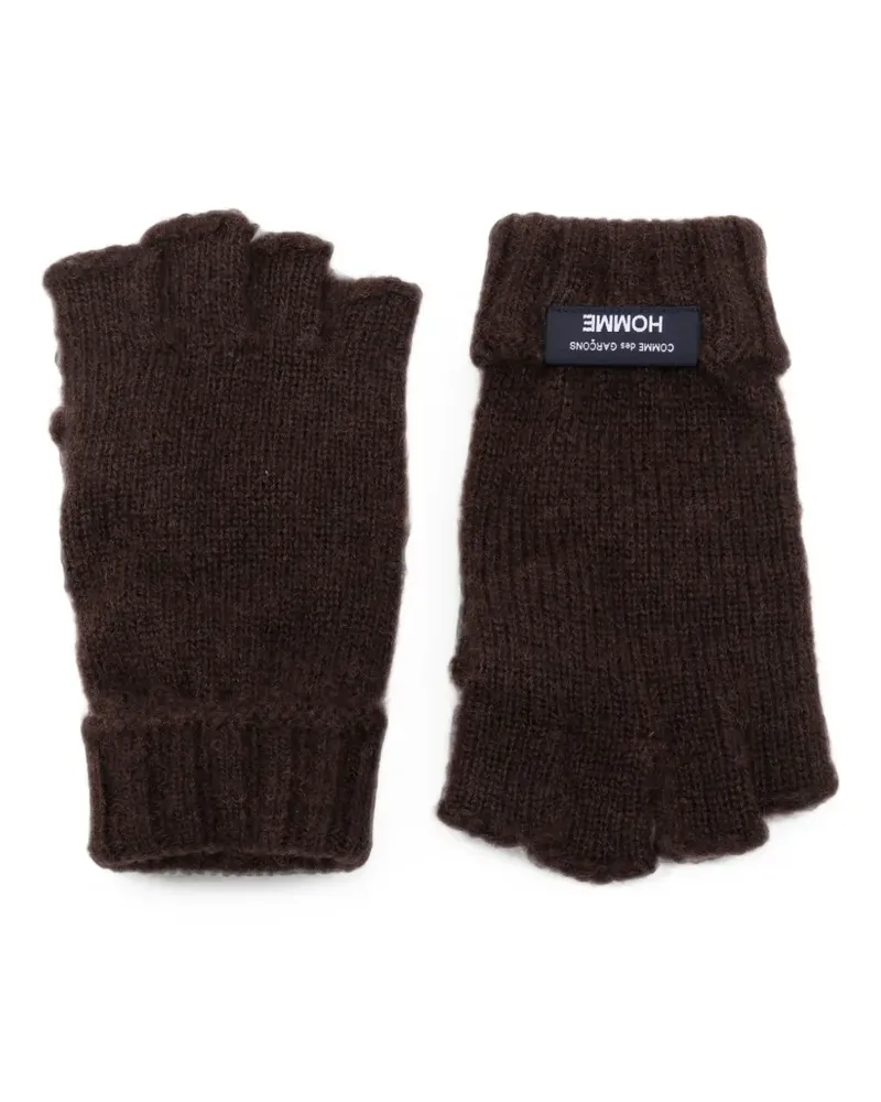 Comme des Garçons Stulpen mit Logo-Patch - Braun Braun