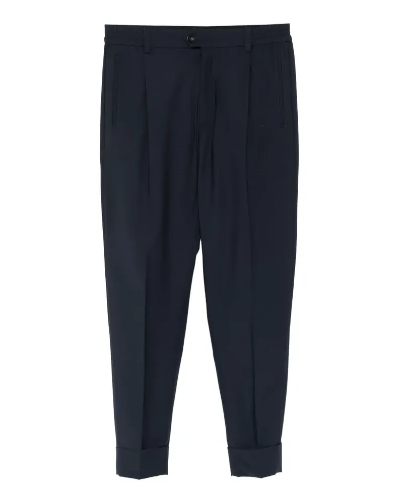 HOSIO cuffed tailored trousers - Blau Blau