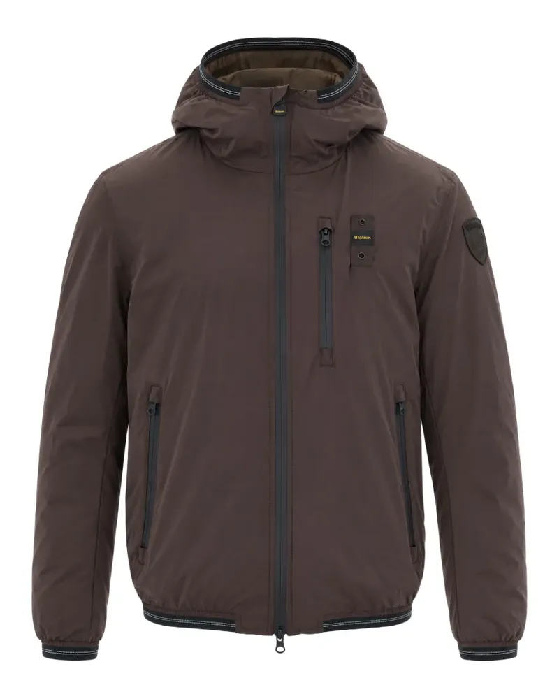 Blauer Devon hooded zip-up jacket - Braun Braun