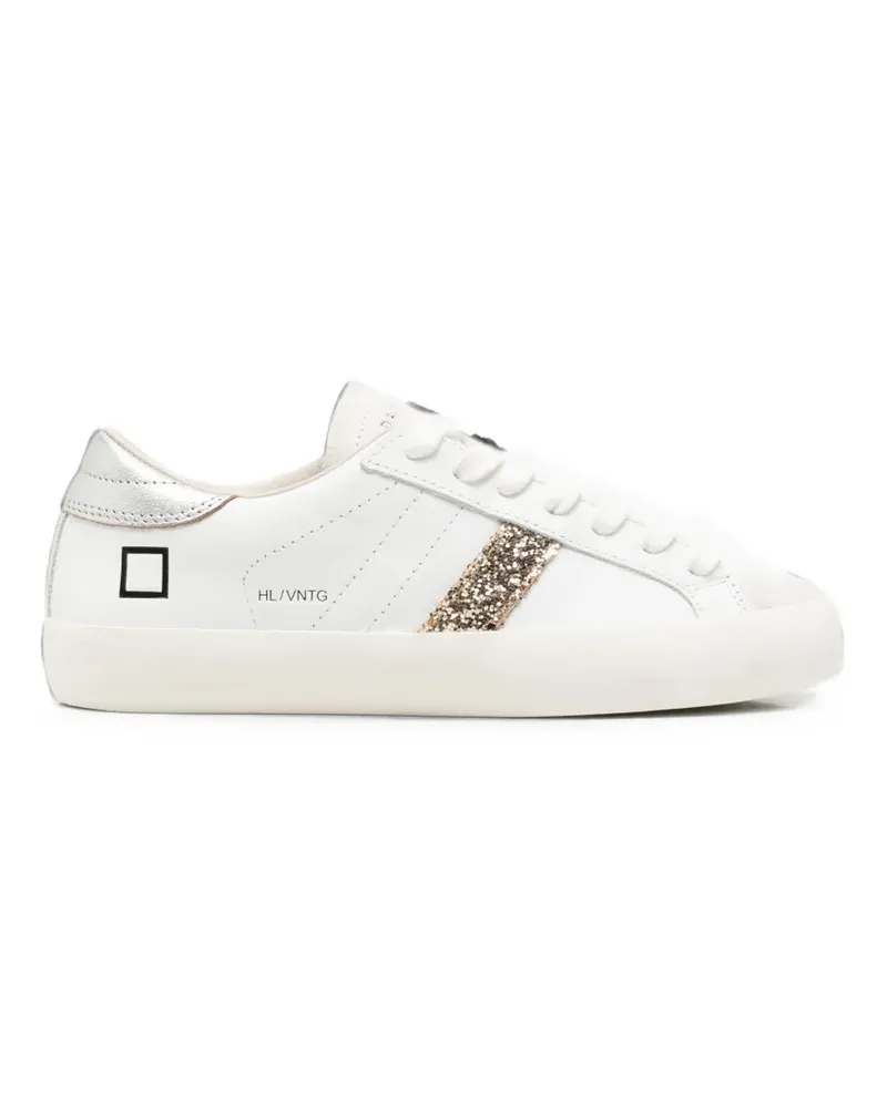 D.A.T.E. Sneakers mit Glitter-Detail - Weiß Weiß