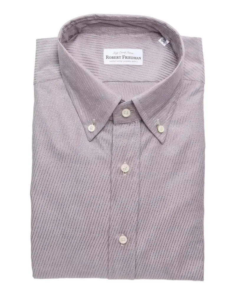 Robert Friedman button-down cotton shirt - Violett Violett