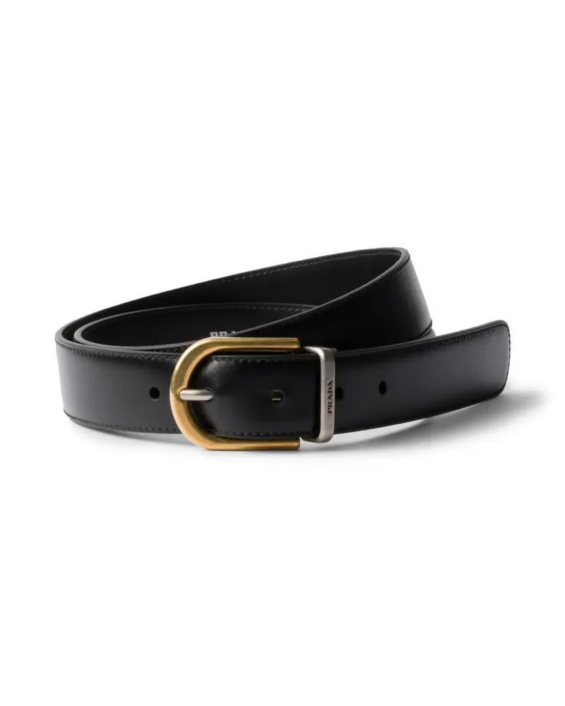 Prada Klassischer Gürtel - Schwarz Schwarz