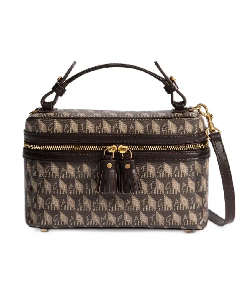 Anya Hindmarch Mini I Am A Plastic Bag Kosmetiktasche - Braun Braun