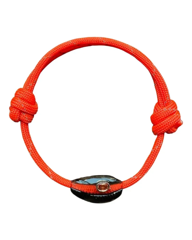 DEZSO Onyx Sillimanite Classic Cowrie Armband - Rosa Rosa