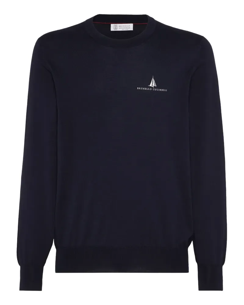 Brunello Cucinelli Klassisches Sweatshirt - Blau Blau