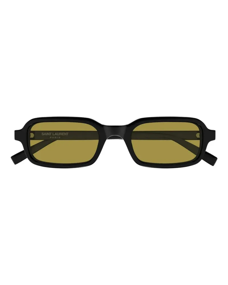 Saint Laurent rectangle-frame sunglasses - Schwarz Schwarz
