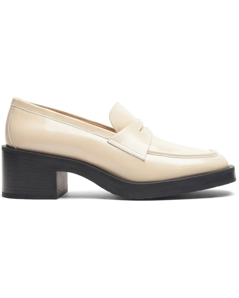 Stuart Weitzman Kaia Loafer 40mm - Nude Nude