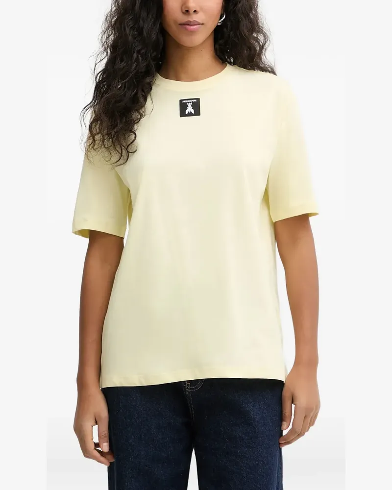 Patrizia Pepe T-Shirt mit Patch - Gelb Gelb