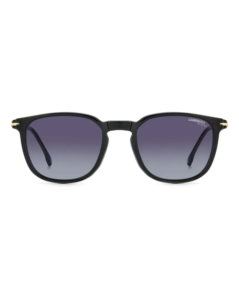 Carrera Sonnenbrille mit eckigem Gestell - Schwarz Schwarz