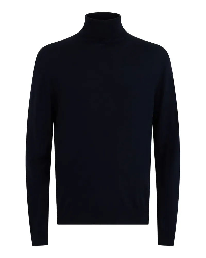 Slowear Langärmeliger Rollkragenpullover - Schwarz Schwarz