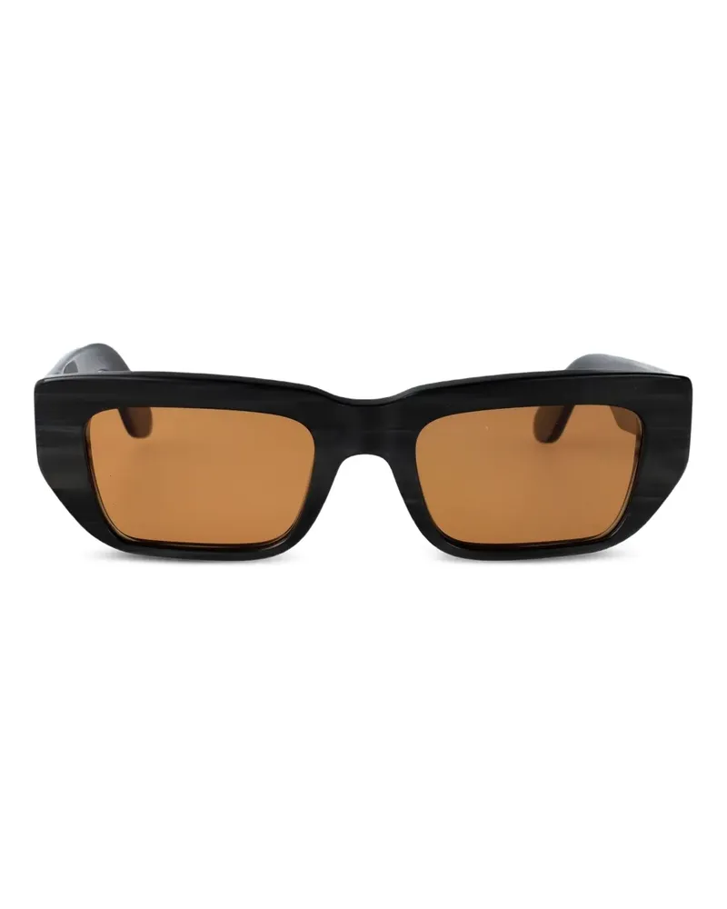 RETROSUPERFUTURE Ra Sonnenbrille mit eckigem Gestell - Schwarz Schwarz