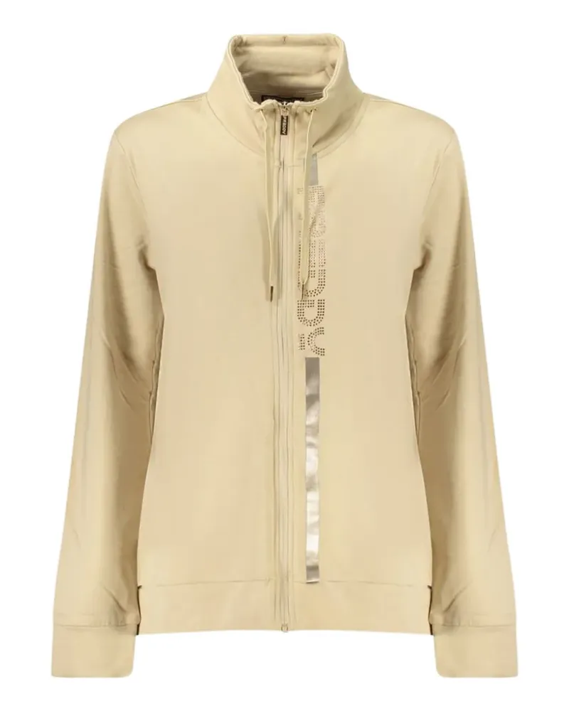 Freddy rhinestone-embellished zip-up sweatshirt - Nude Nude