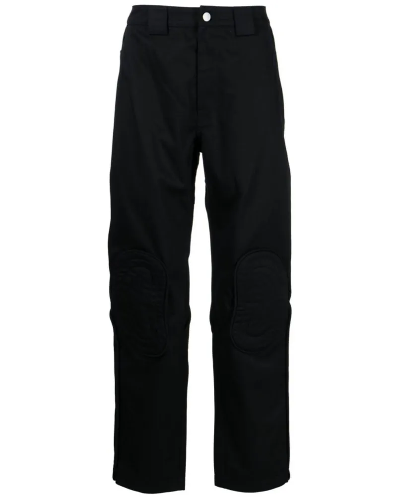 McQ Hose mit Kontrasteinsätzen - Schwarz Schwarz