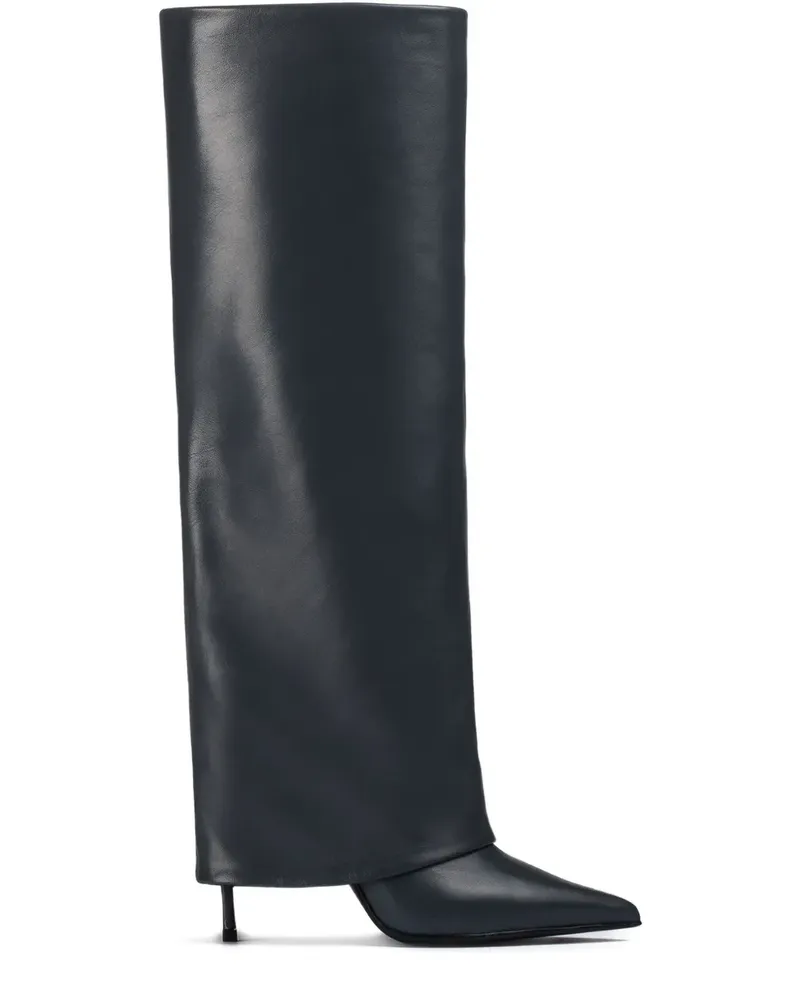 Le Silla Andy Stiefel mit Umschlag 110mm - Schwarz Schwarz