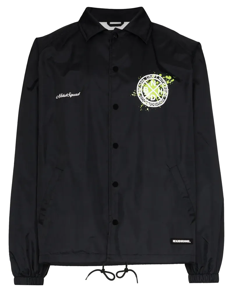 Neighborhood Brooks' Jacke mit Logo - Schwarz Schwarz