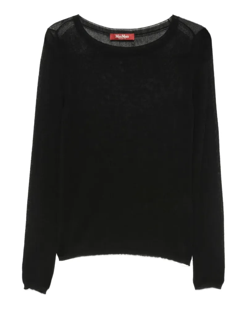 Max Mara Fiorito fine-knit long-sleeve sweater - Schwarz Schwarz