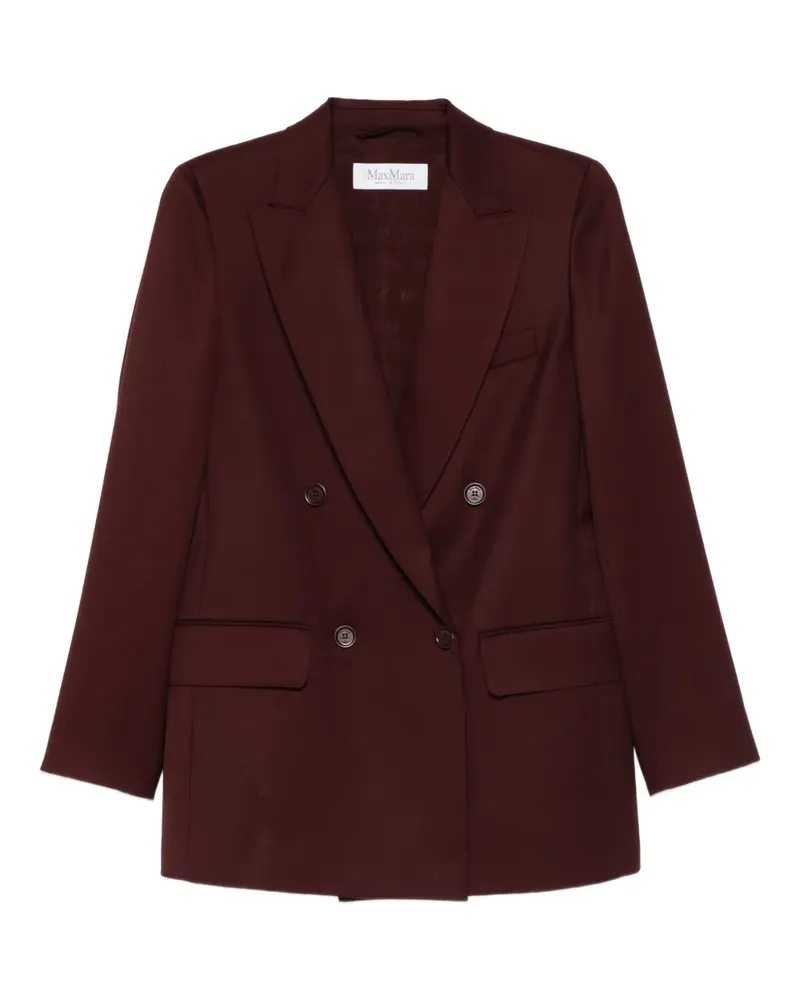 Max Mara Doppelreihiger Blazer - Rot Rot