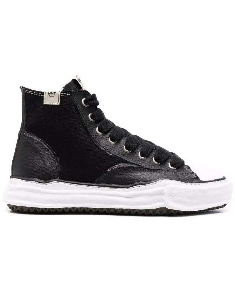 MIHARAYASUHIRO High-Top-Sneakers mit runder Kappe - Schwarz Schwarz