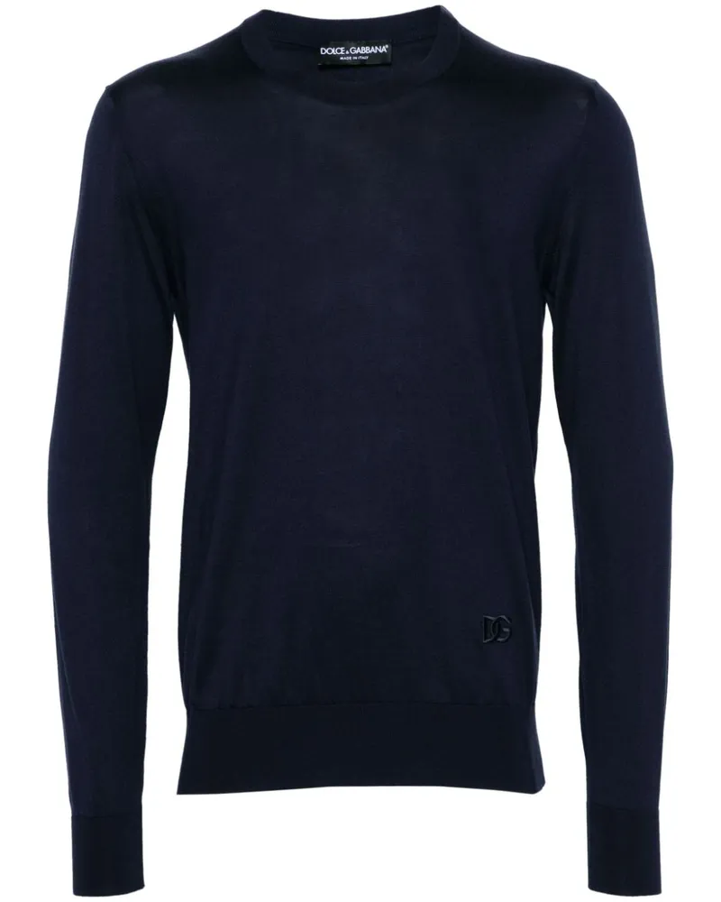 Dolce & Gabbana Pullover aus Seide - Blau Blau