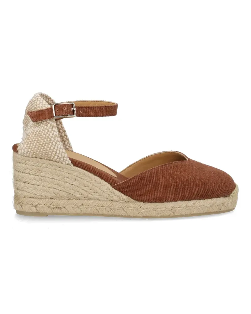 Castañer Chiarita ankle-strap heeled espadrilles - Braun Braun