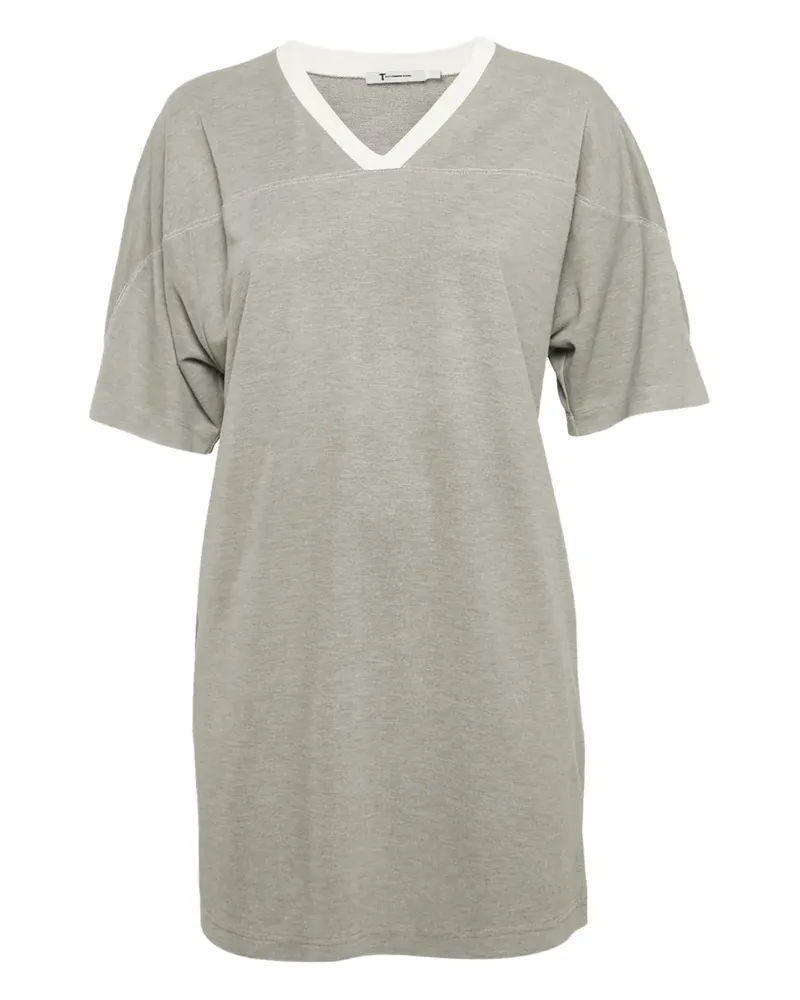 Alexander Wang Langarmshirt mit V-Ausschnitt - Grau Grau