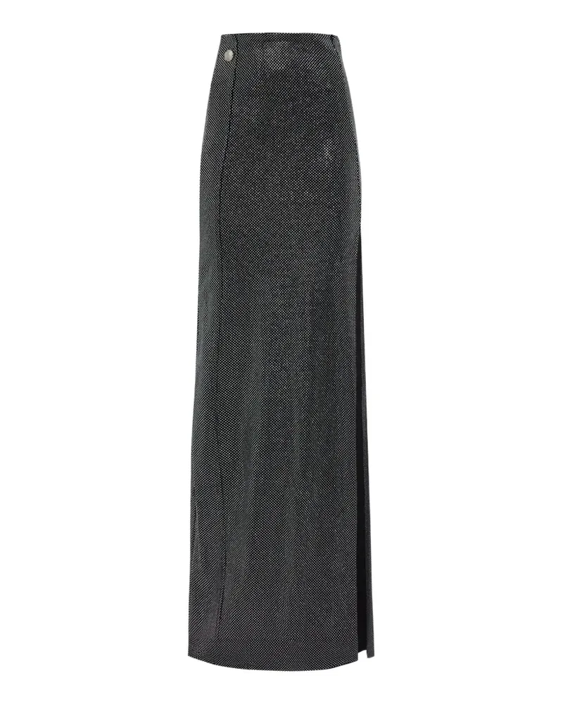 Philipp Plein Rock mit Strass - Schwarz Schwarz