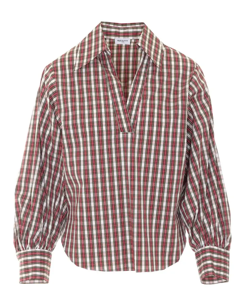 Rue du Bac check-pattern blouse - Rot Rot