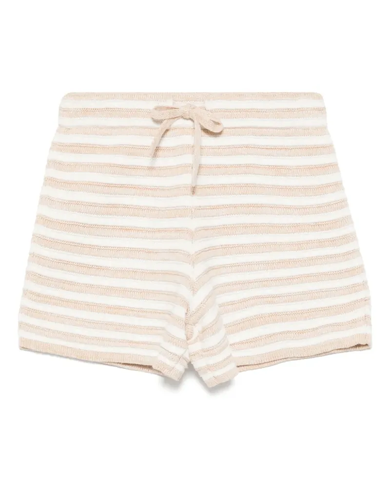 The Upside Gestrickte Canyon Roller Shorts - Nude Nude