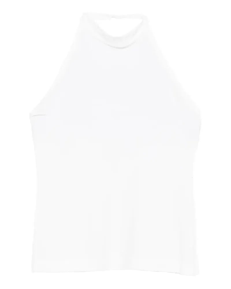 Norma Kamali halterneck top - Weiß Weiß