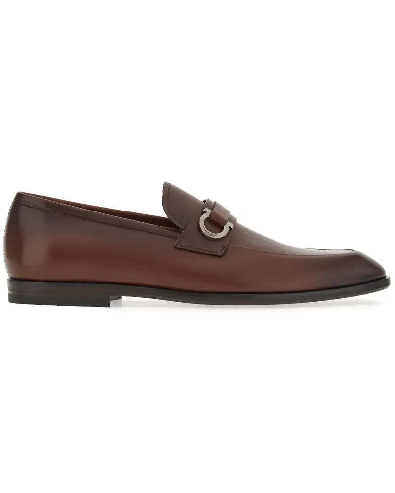 Ferragamo Loafer mit Gancini-Spange - Braun Braun