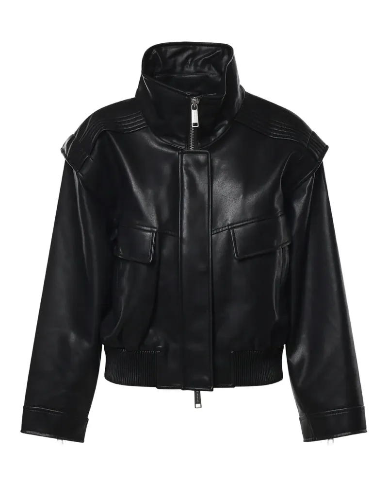 Self-Portrait Jacke mit Stehkragen - Schwarz Schwarz