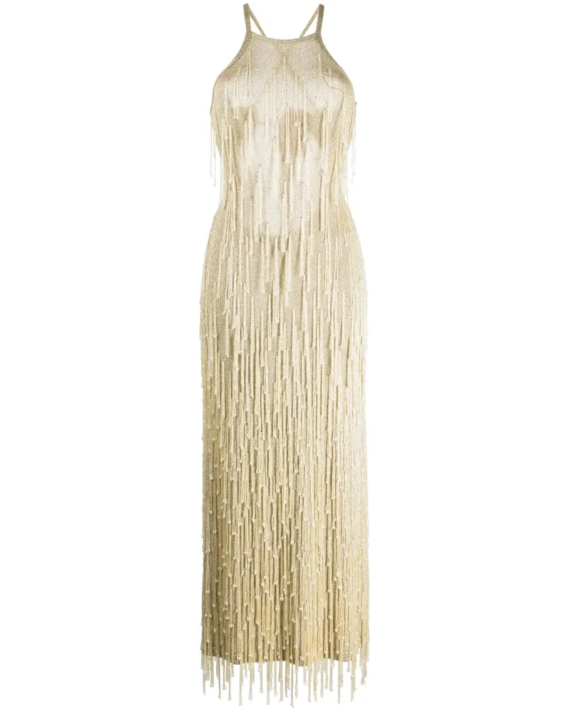 Cult Gaia Gestricktes Kleid - Gold Gold