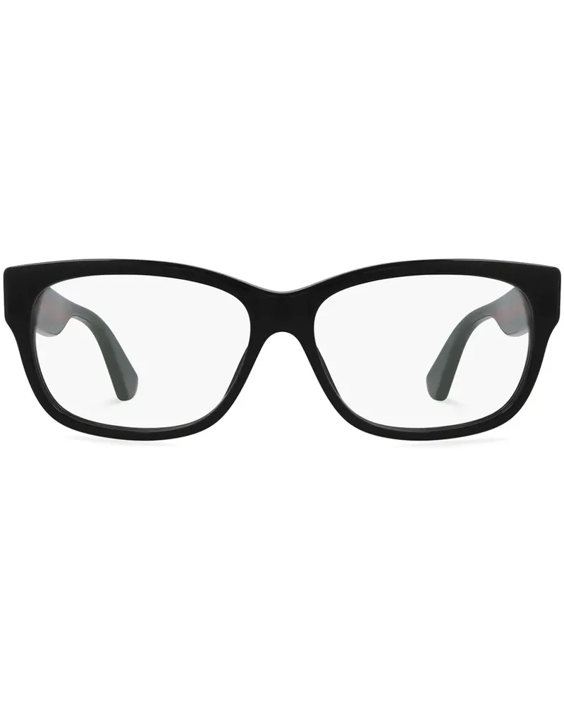 Gucci Brille mit rechteckigem Gestell - Schwarz Schwarz