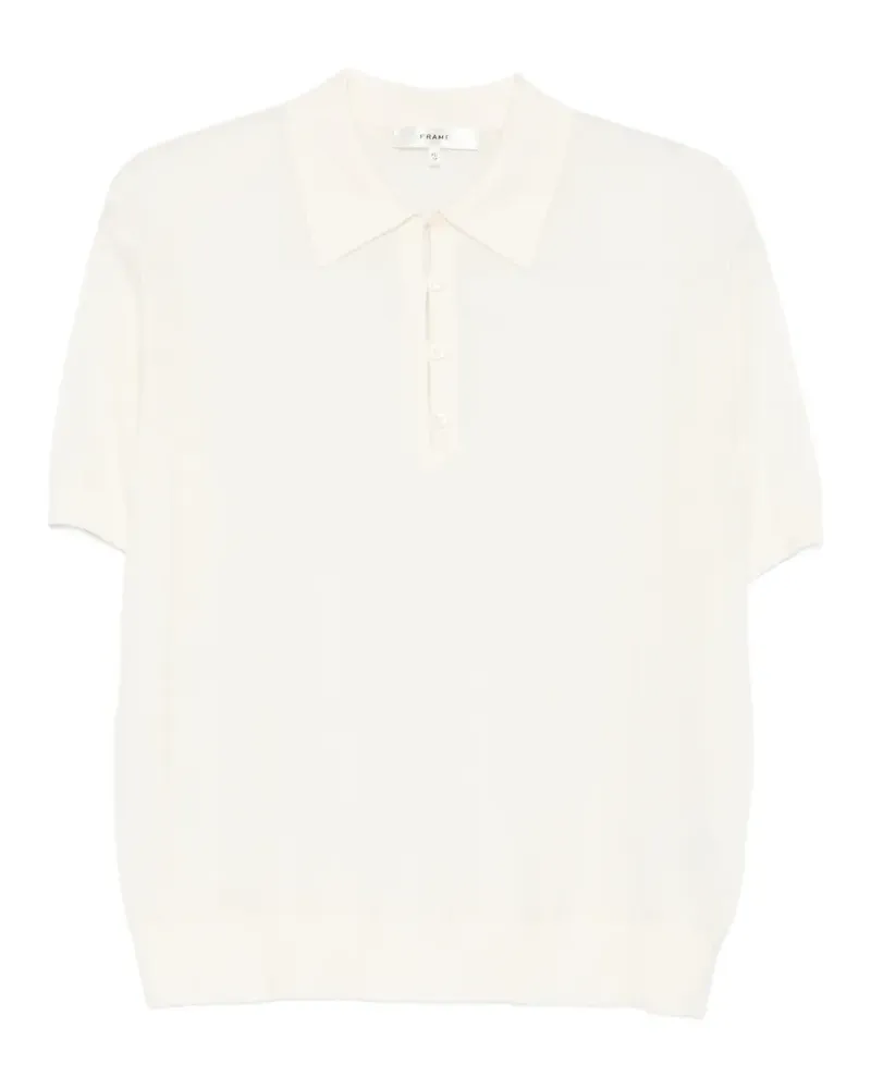 Frame Denim short-sleeve polo top - Nude Nude