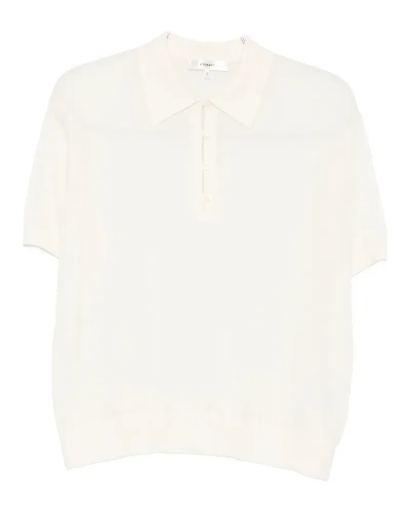 Frame Denim short-sleeve polo top - Nude Nude